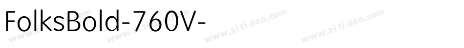 FolksBold-760V字体转换