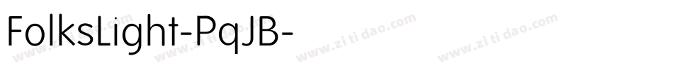 FolksLight-PqJB字体转换