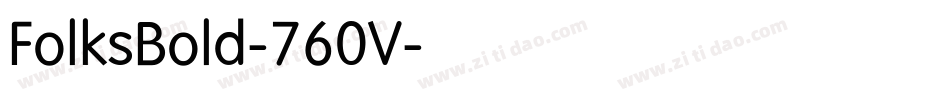 FolksBold-760V字体转换