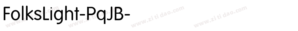 FolksLight-PqJB字体转换