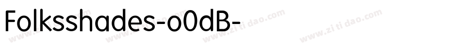 Folksshades-o0dB字体转换