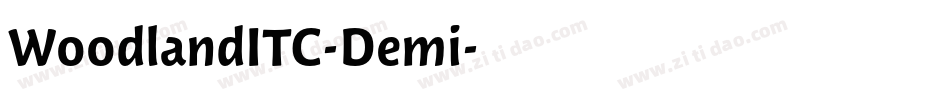 WoodlandITC-Demi字体转换