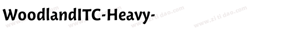 WoodlandITC-Heavy字体转换