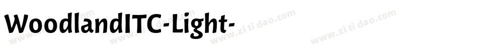 WoodlandITC-Light字体转换