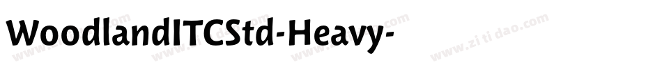 WoodlandITCStd-Heavy字体转换