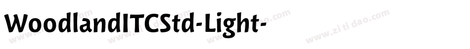 WoodlandITCStd-Light字体转换