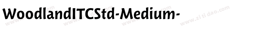 WoodlandITCStd-Medium字体转换