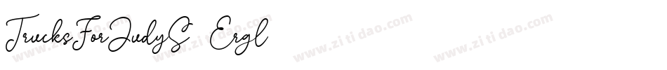 TrucksForJudyS-Ergl字体转换