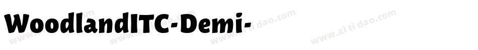 WoodlandITC-Demi字体转换