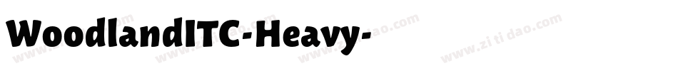 WoodlandITC-Heavy字体转换