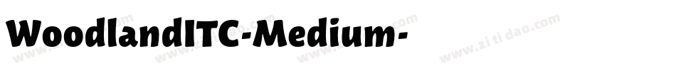 WoodlandITC-Medium字体转换