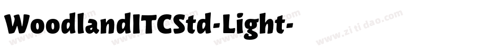 WoodlandITCStd-Light字体转换