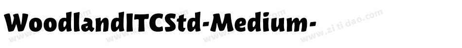 WoodlandITCStd-Medium字体转换