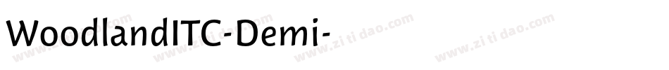 WoodlandITC-Demi字体转换