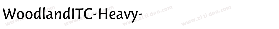 WoodlandITC-Heavy字体转换