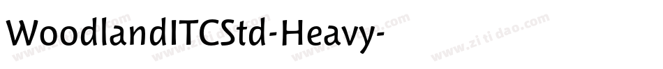 WoodlandITCStd-Heavy字体转换