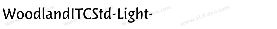 WoodlandITCStd-Light字体转换