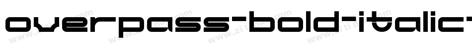 overpass-bold-italic-1字体转换