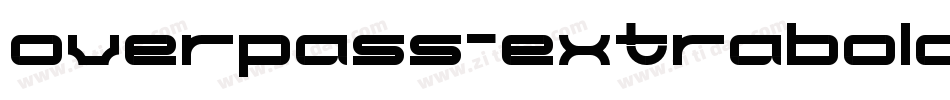 overpass-extrabold-4字体转换