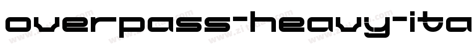 overpass-heavy-italic-7字体转换