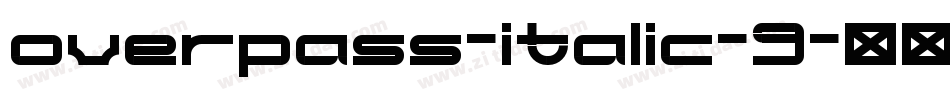 overpass-italic-9字体转换