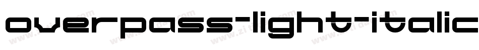 overpass-light-italic-10字体转换