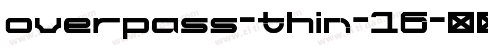 overpass-thin-16字体转换