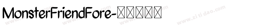 MonsterFriendFore字体转换