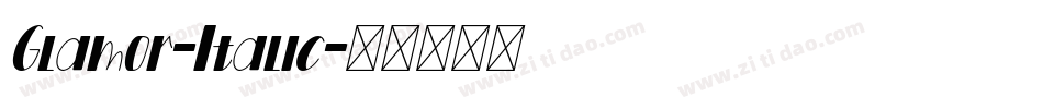 Glamor-Italic字体转换