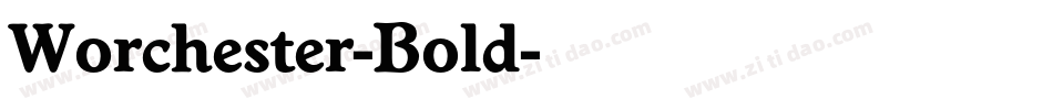 Worchester-Bold字体转换