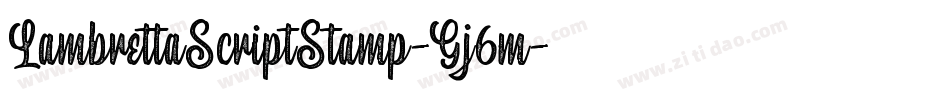 LambrettaScriptStamp-Gj6m字体转换