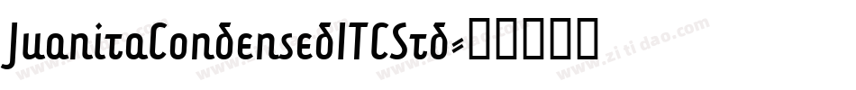 JuanitaCondensedITCStd字体转换