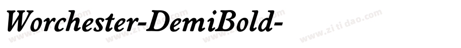 Worchester-DemiBold字体转换