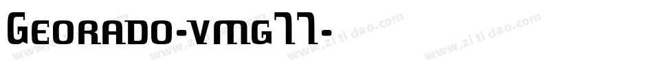 Georado-vmg77字体转换