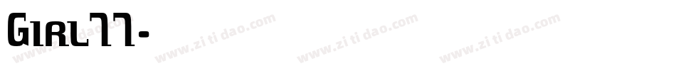 Girl77字体转换