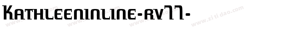 Kathleeninline-rv77字体转换