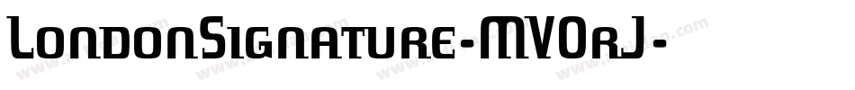 LondonSignature-MVOrJ字体转换