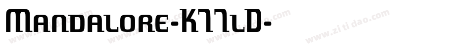 Mandalore-K77lD字体转换
