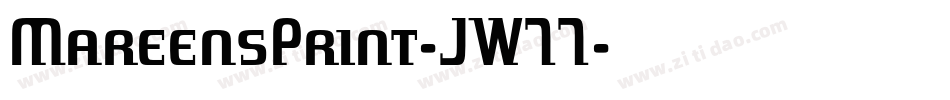 MareensPrint-JW77字体转换