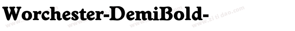 Worchester-DemiBold字体转换