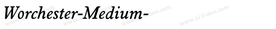 Worchester-Medium字体转换