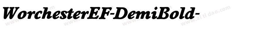 WorchesterEF-DemiBold字体转换