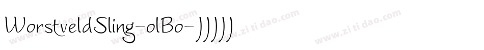 WorstveldSling-olBo字体转换