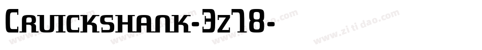Cruickshank-3z78字体转换