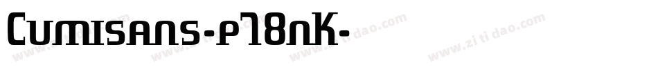 Cumisans-p78nK字体转换