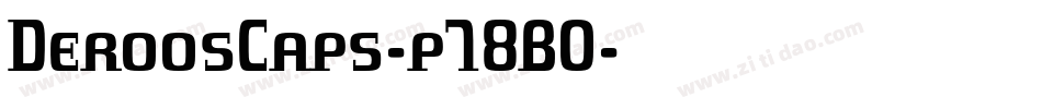 DeroosCaps-p78BO字体转换