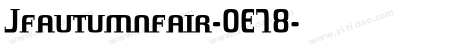 Jfautumnfair-OE78字体转换