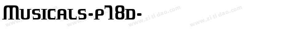 Musicals-p78d字体转换