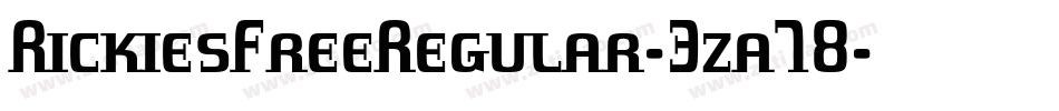 RickiesFreeRegular-3za78字体转换