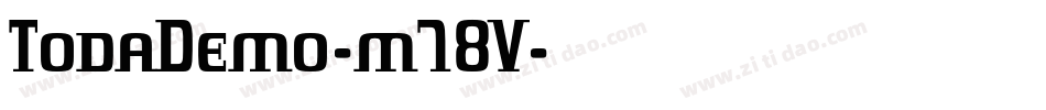 TodaDemo-m78V字体转换